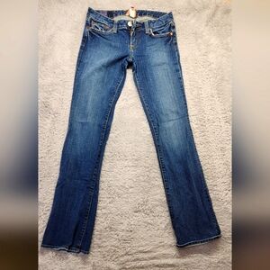 ❤️ Lucky Brand Jeans Lola Boot Womens Size 8 29 Regular Medium Wash